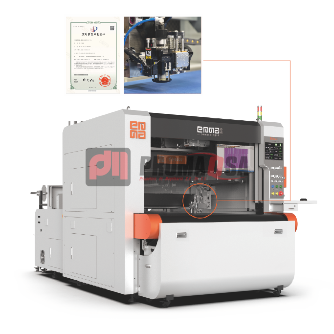 EMMA G2-1605 Sistema de corte inteligente por cuchilla oscilante.