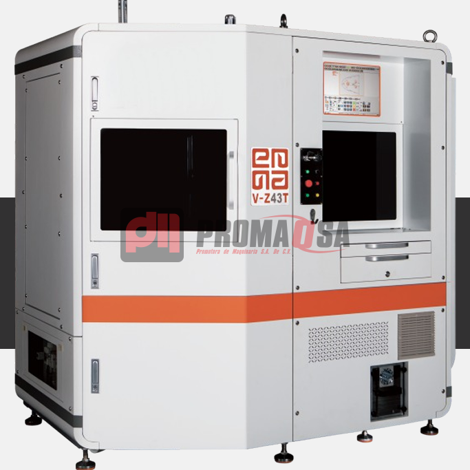 EMMA V-Z43T Sistema de corte inteligente de tres estaciones rotativas con interfaz visual.