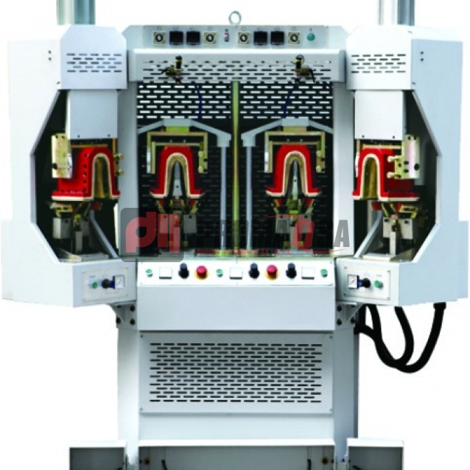 Máquina de conformar talón inflable de 4 estaciones.